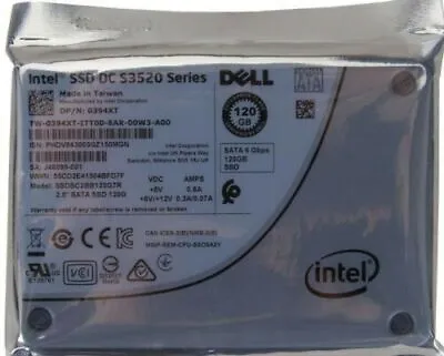 $22 • Buy Intel Enterprise SSD DC S3520 Series SATA 120GB 2.5  SATA SSD 0394XT