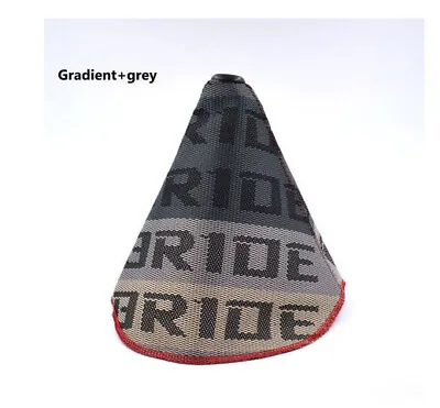 Car Gear Shift Knob Boot Racing Shifter Cover High Quality Fabric Grey For VW • $26.39