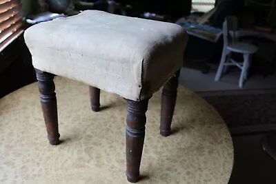 Victorian Era Footstool / Vintage Stool 1890s Certified Assn Of British Antiques • $90