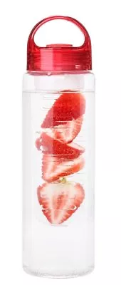 Fruit Infusion Water Bottle | BPA Free Tritan Plastic Non-toxic Red • $8