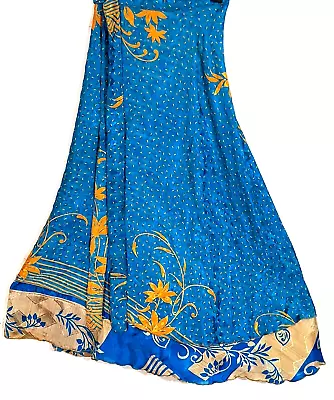 Incredible-art Women's Indian Sari Wrap Skirt Handmade Reversible Vintage Hippie • $32.21