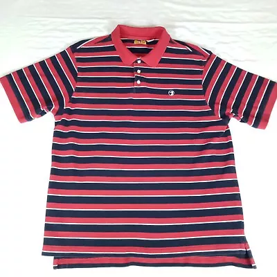 Duck Head Men's Vintage Short Sleeve Polo Red/white/ Blue Stripe Xl • $9