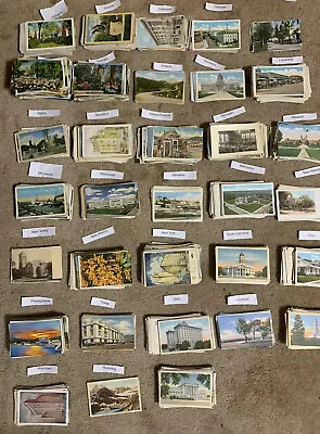 Used & Unused: Lot Of 50+ USA Vintage Postcards1900- 1950s.We ❤️ Our Customers! • $15