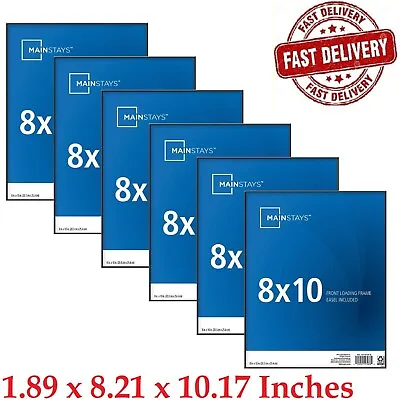 Mainstays 8  X 10  Black Format Front Loading Picture Frames Set Of 3 Set Of 6 • $11.99