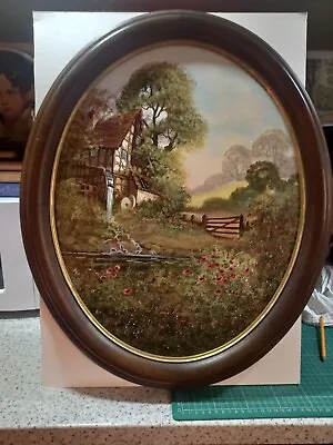 Original Oil Painting Framed  ENGLISH COUNTRY  Signed RONALD HORSEWELL 19 X15   • £49.99