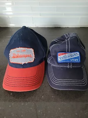 TWO (2) VW Volkswagen Driver Gear Adjustable Hat/Cap EST. 1949 • $34.50