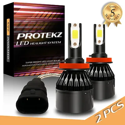 $28.32 • Buy Protekz LED Headlight Kit H7 6000K Bulbs 120000LM For Yamaha Yzf R1 2004-2014