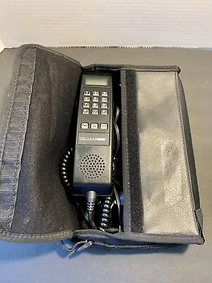 Vintage Motorola Car Bag Phone In Leather Case SCN2398A CellularOne WORKS • $45