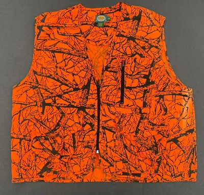 $24.95 • Buy Cabela’s Seclusion Blaze Orange Camo Vest Safety XL Reg Unisex Hunting