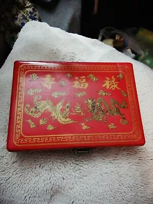 Vintage MAH-JONGG Collectible Chinese Antique Style Game Set Complete New • £20