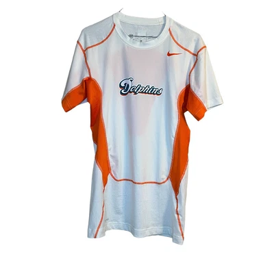 $19.99 • Buy Miami Dolphins NFL Nike Women’s DriFit White Short Sleeve On The Field Shirt XL