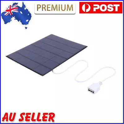 $14.99 • Buy USB Solar Panel 5W 6V Solar Charger For Mobile Phone/3-5V Battery Charging AU