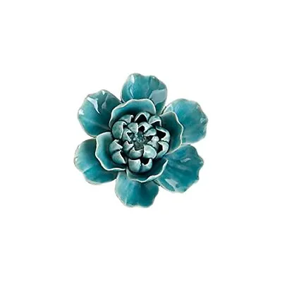 Ceramic Flowers Handcrafted Home Hanging Wall Art Decor Table Bookshelf Porcelai • $25.61