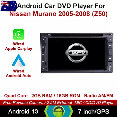 7  Android 13 Auto Carplay Car DVD GPS For Nissan Murano (Z50) 2005-2008 • $399.90
