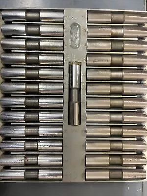 DELTRONIC METRIC STEEL PIN GAGE SET 25 PC 15.0000 - 15.2400 Nominal 15.1200 • $50