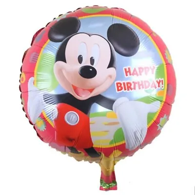 DISNEY MICKEY MOUSE BIRTHDAY BALLOON 45cm OFFICIAL PARTY SUPPLIES  Foil  • $1.93