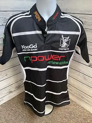 Ospreys Men’s Home Rugby Shirt Jersey 2005/06 Kooga Neath Swansea Medium • £25