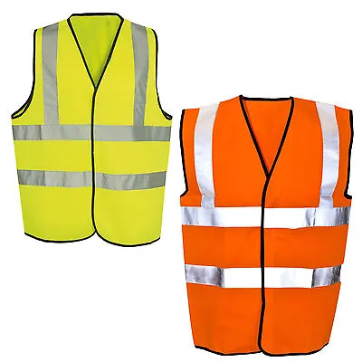 £3.50 • Buy Yellow Or Orange Hi Vis High Visibility Hi Viz Safety Vest Adult Kids Infants
