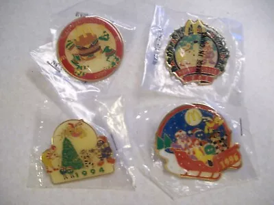 Vtg Lot Of 4-McDonalds Happy Holidays Christmas Pins 1994/96/98/99 NIP • $19.99