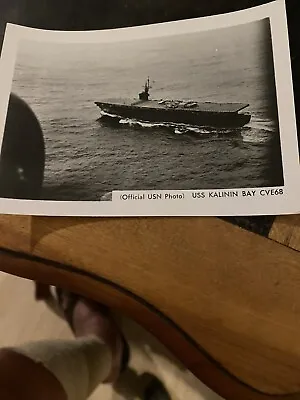 Original WW2 US Navy Photo Of The USS Manila Bay CVE-61. Excellent Condition • $2.99