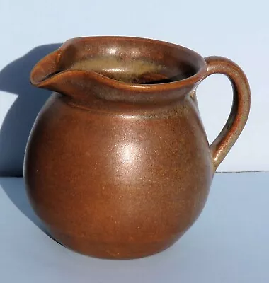 W.J. Gordy Signed Pottery Miniature Creamer Pitcher Brown/Mountain Gold • $49.99