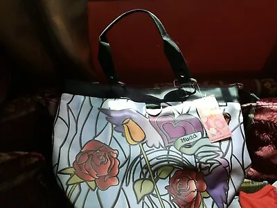 Vintage Mudd Women's Tote Bag Stain Glass Roses • $17.95