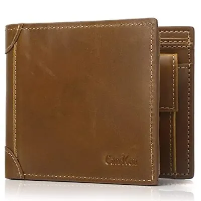 Mens Wallet Super Large Capacity Bifold RFID Blocking Wallet With Coin Pocket  • $19.67