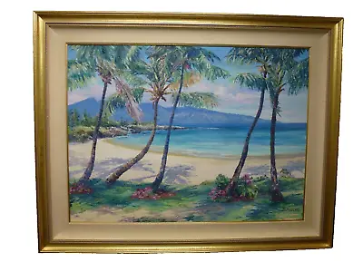 Beautiful Painting  Betty Hay Freeland (Perfect Cond) Maui Landscape Paia • $9000