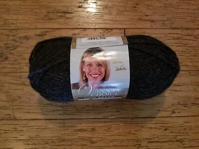 NEW Lion Brand Yarn Vanna's Choice Dark Grey Heather Knit Crochet Vanna White • $4