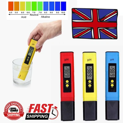 £5.68 • Buy PH Meter LCD Digital Electric Tester Pen Water Hydroponics Test Kit Aquarium 