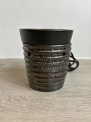 Scentsy Warmer Full Size Retired Eclipse Metallic And Black DSW-ECLP 2009 • $15.99