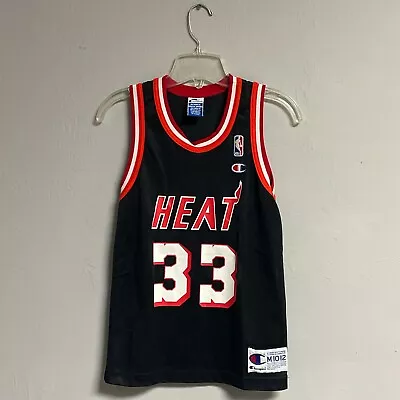 Miami Heat Alonzo Mourning #33 Champion NBA Jersey Unisex Youth Sz Medium 10-12 • $5.50