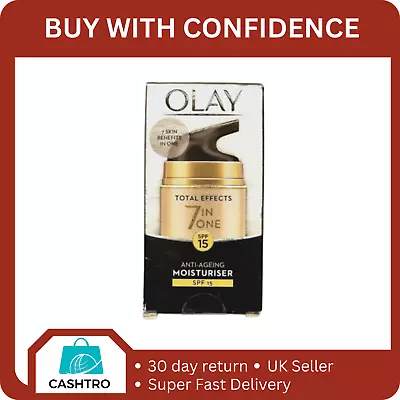 OLAY Total Effects 7in1 Anti-Ageing DAY Moisturiser SPF15 50ml • £11.99