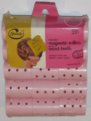 £28.52 • Buy Unused Vintage Pack Goody Magnetic Hair Rollers With Mini-teeth! Use Dry Or Wet