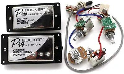 ProBucker Alnico Bridge&Neck Pickups W/Pro Wiring Harness For Epiphone LP Guitar • $52.99
