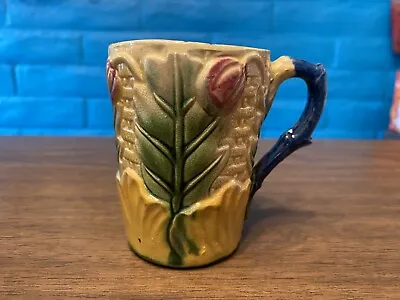 Antique Majolica Coffee Cup Made In Japan Rare Pattern Measures 3.5”x2.75” • $17.99