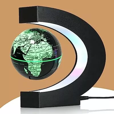 Multicolor Changing Magnetic Levitation Floating Globe Floating Globe With L... • $56.34