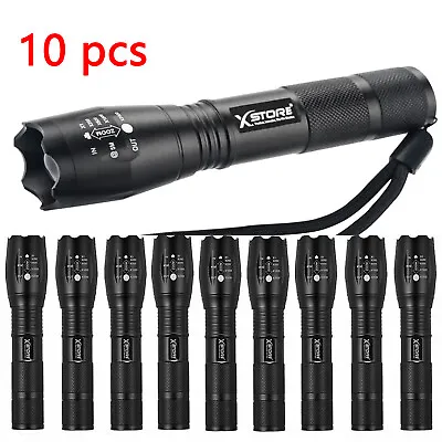 Super Bright 990000LM LED Flashlight Tactical Police Torch 5Mode Zoom Light Lamp • $40.99