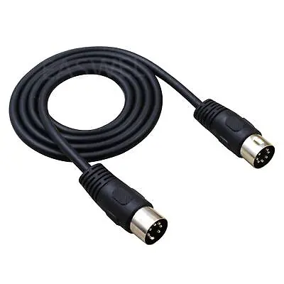 7 Pin DIN Lead / Cable Male To Male Wired Straight-through All Pins Connected • $4.95