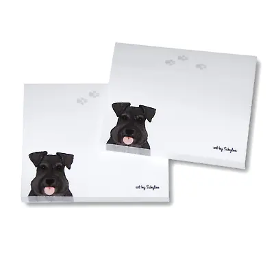 Schnauzer Sticky Notes Notepad - Uncropped Black - 100 Sheets • $9.99