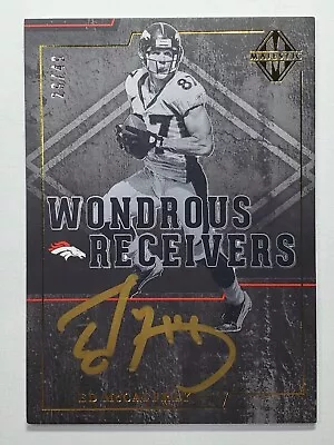 Ed McCaffrey 2017 Panini Majestic Wonderous Receivers Gold Autograph 29/49 Auto • $39.95