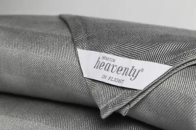 $19.99 • Buy Delta Airlines 1st First Class Grey Westin Heavenly In Flight Blanket 65  X 45 