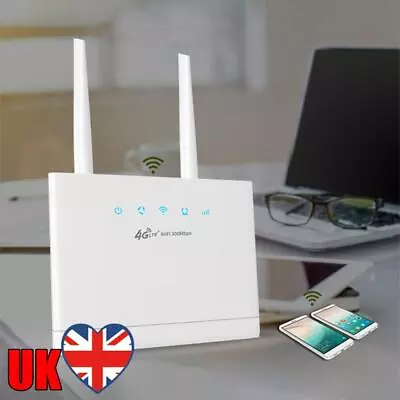 R311 4G WiFi Router 300Mbps Mobile Hotspot External Antennas Fast Ethernet Ports • £35.51