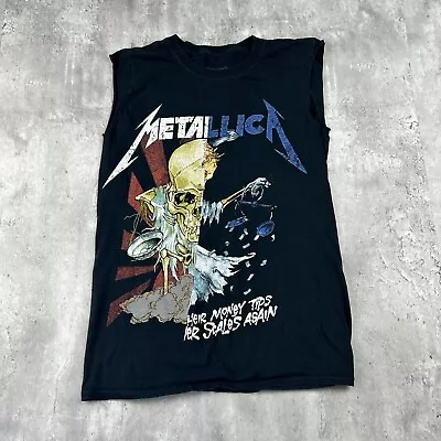 Metallica Heir Money Tips Sleeveless T Shirt Men Size M Official Liscened Band • $12