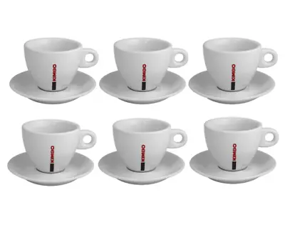 Coffee Cup & Saucer Kimbo Kaleidos Italian Set X 6 280ml Cups Saucers Cappuccino • £26.99