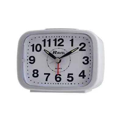 Ravel Quartz Alarm Clock White 12 Months Warranty  • £9.99