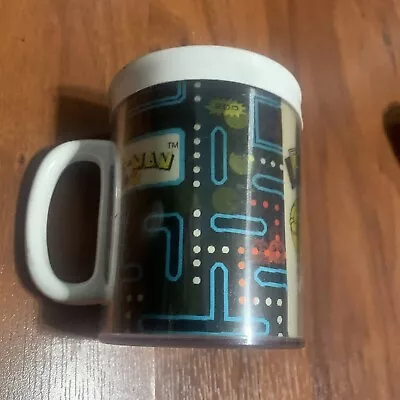 1980 Vintage Thermo Pac Man Lenticular Insulated Coffee Mug Bally/Midway Arcade • $11.99