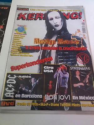 Magazine   Kerrang! Number 87   IN Muy Fine Condition Poster Marilyn Manson • $14.51