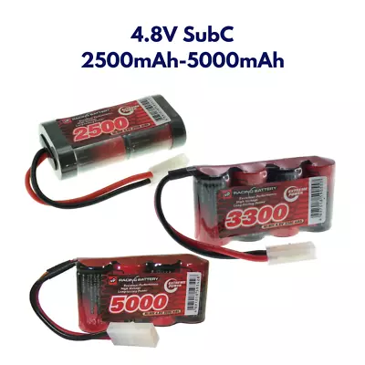 4.8V SubC SC Premium Racing RC NiMh Battery Pack +Custom Connector- 2500-5000mAh • £11.95