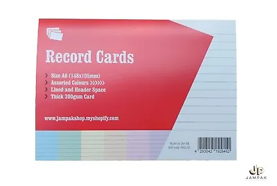 £1.75 • Buy Record Cards Revision/Flash/Index WHITE/GREEN/YELLOW/BLUE 300gsm Ruled FREE P&P